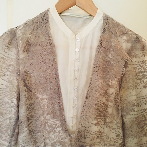 Cynthia Vincent Cream Blouse - Picture 4 of 6